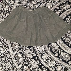UO olive green skirt